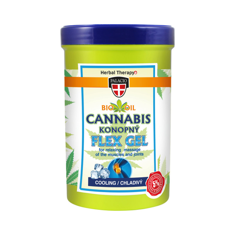 Flex Gel de Massagem Cannabis 380ml, Refrescante - Palácio