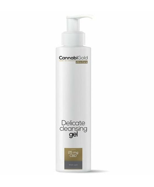 Gel de Limpeza Suave com CBD 25 mg, 200 ml - CannabiGold