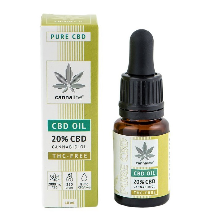 CBD Óleo de Cânhamo THC LIVRE 20%, 2000 mg, 10ml - CANNALINE