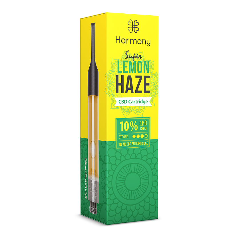 Caneta CBD - Super Lemon Haze Cartridge - 100 mg CBD, 1 ml - Harmony