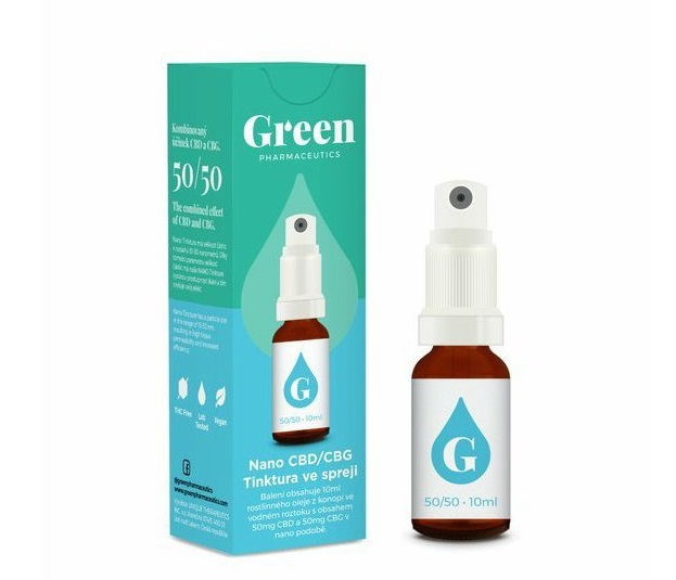 Nano CBG/CBD Spray 100 mg, 10 ml - Green Pharmaceutics