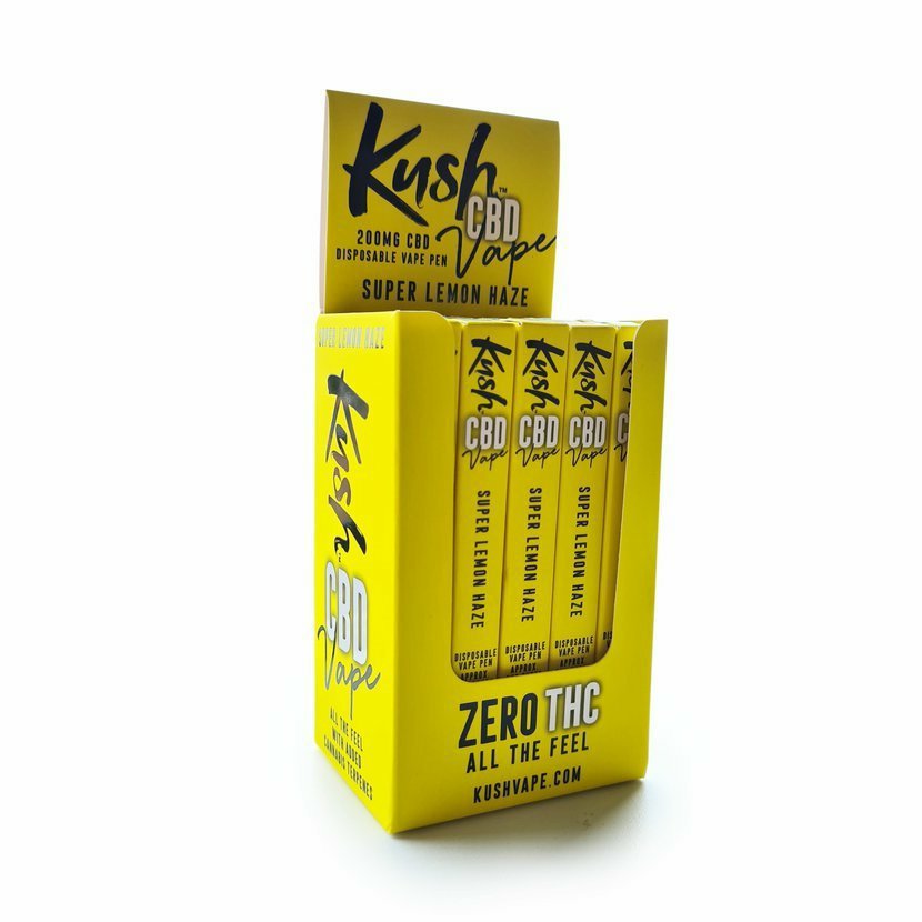 Caneta Vape 20pcs, SUPER LEMON HAZE, 200 mg CBD - Kush CBD