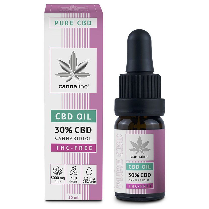 CBD Óleo de Cânhamo THC LIVRE 30%, 3000 mg, 10ml - CANNALINE