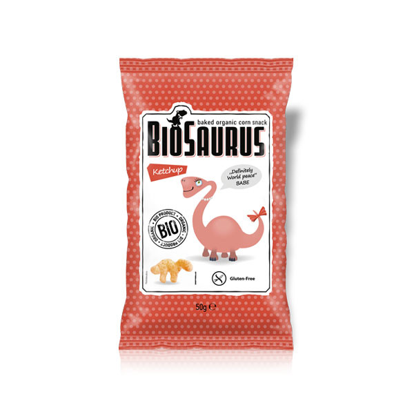 Snack Sabor Ketchup Bio sem Glúten, 50g BioSaurus Natur Cosmetic