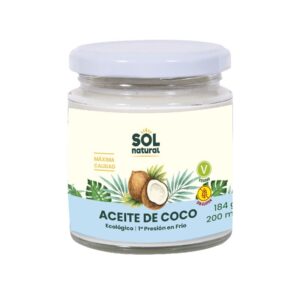 Óleo de coco virgem extra -virgem 200ml Sun Natural