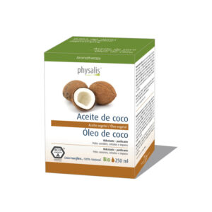 Óleo vegetal de coco biológico de 250 ml