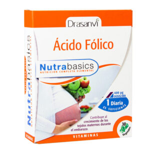 Ácido fólico 30 cápsulas Drasanvi