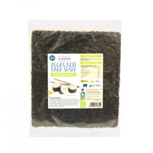 Algas nori para sushi bio 10x25g algamar