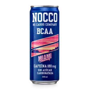 Bebida energética de Miami Strawberry-Fresa com BCAA 330ml nocco
