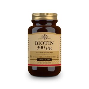 Biotina 300 µg 100 comprimidos de solgar
