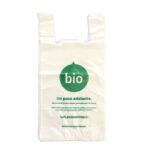 Saco de camiseta T pequena (camisa) 40x50 compostável 100URDS