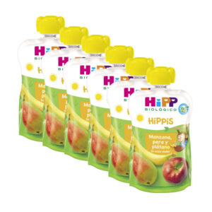 Bolsas de maçã e banana bio 6x100g Hipp