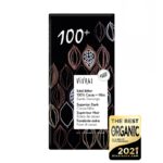 Chocolate preto 100% com pontas de cacau bio 80g Vivani