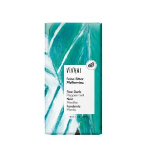 Chocolate preto 68% com biografia de hortelã 100g Vivani