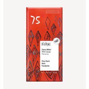Chocolate Panamá preto 75% com açúcar de coco Bio 80g Vivani