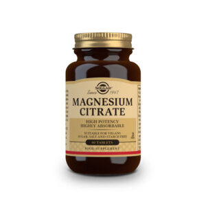 Citrato de magnésio 200mg 60 comprimidos de solgar