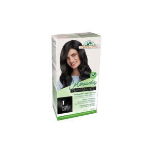 Coloração permanente 1 tonalidade preta 140ml corpore sano