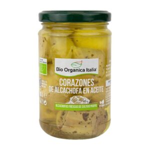 Corações de alcachofra em óleo orgânico BIO 280G