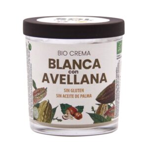 Creme branco com avelãs naturais biológicas 200G