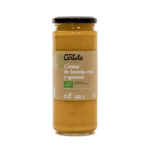 Creme de lentilha vermelho e quinoa 450ml Carlota Organic