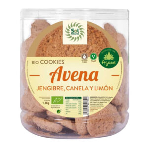 Biscoitos em massa Avena gengibre limon bio 1,3 kg sol natural