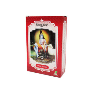 Henna escura de mogno poeira 100 g radhe sham