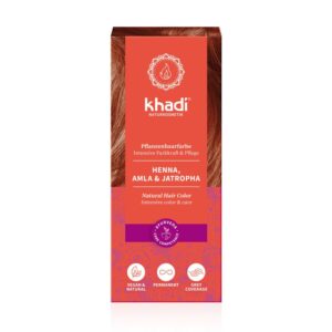 Hena natural com amla e jatropha vermelha 100g khadi