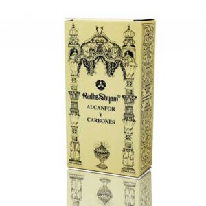 Incenso 50g cânfora e carbono 10u radhe shyam