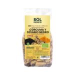 Espelta Sticks com curcuma e sesamo negro bio 150g Sun Natural