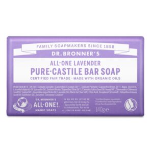 BIO 140G Tablet de sabão de lavanda do Dr. Bronner