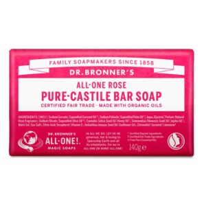 BIO 140G Tablet Soap Dr. Bronner's Rose