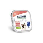 Pate para gatos com salmão Tarrina Bio 100g Yarrah