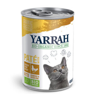 Pate para gatos de frango e algas 400g yarrah