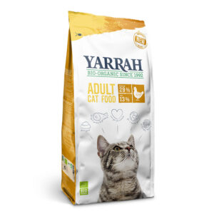 Eu acho que para gatos com frango e 800g yarrah proteína