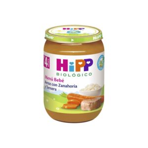 Potito de arroz com Carrot e Bernera Bio +4m 190g Hipp