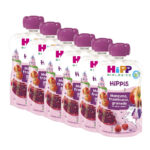 Bolsas unicornio-manzana, framboesa, granada bio 6x100g Hipp