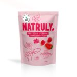 Proteína vegana 73% de morango e framboesa bio 350g naturuly
