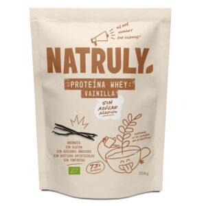 Proteína de soro de leite 73% baunilha bio 350g naturuly