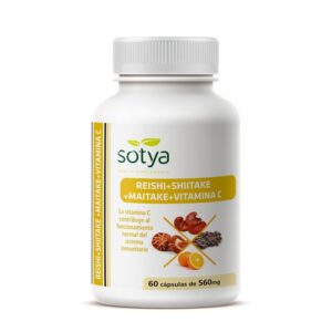 Reishi, Maitake e Shiitake 560mg 60 Capsulas Sotya