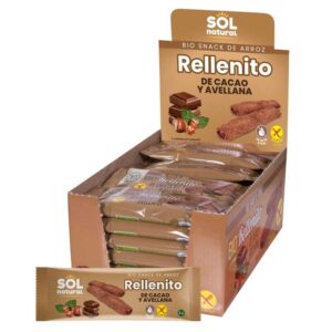 Choco e avelã preenchem bio sem glúten 24x25g Sun Natural
