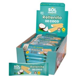 Coco sem glúten preenchimento de coco 24x25g Sol natural