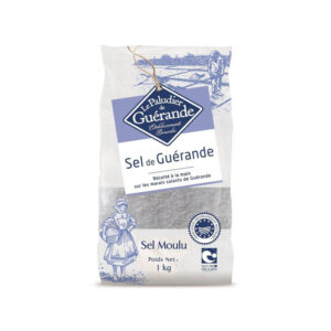 Sal cinza fino de Guerande 1 kg Le Paludier de Guerande