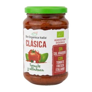 Molho de tomate clássico com Biobach Bask 350ml Itália orgânica