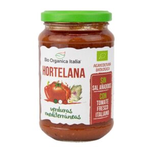 Molho de tomate Hortelana com vegetais mediterrâneos BIO 325ml Organic Italy