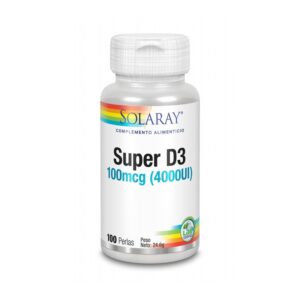 Super D3 4000UI 100 Solaray Pearls