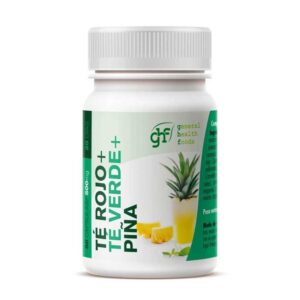 Chá verde, vermelho e abacaxi 500mg 60 GHF cápsulas