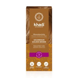 Dye de ervas marrons dourados 100g Khadi