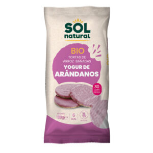 Iogurte e panquecas de arroz Arandano S/G Bio 100g Sol Natural