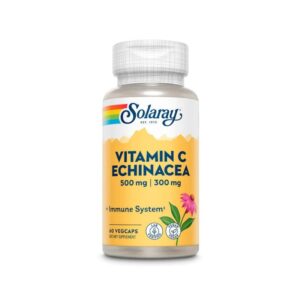 Vitamina C 500mg e Echinacea 300mg 60vcaps Solaray