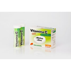 Vitamina C+Melisa+Tablets mastigáveis ​​de Zinco 24 Vallesol